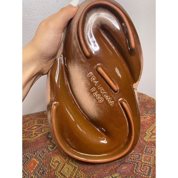 1950s VINTAGE Frankoma 203 MCM Pottery Ashtray - Picture 5 of 8